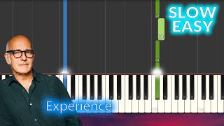 Ludovico Einaudi  Experience SLOW EASY Piano Tutorial [upl. by Atile]