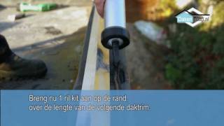 Dakenshop EPDM dakbedekking daktrim  daktegels plaatsen tuindak [upl. by Fantasia]