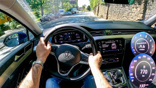 NEW VW Passat B8 Rline 2021 15 TSI EVO 150 HP  0100  POV Test Drive 779 Joe Black [upl. by Kral]