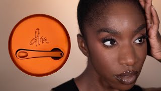 ITS GIVING SKIN  DANESSA MYRICKS BLURRING BALM REVIEW  COCOA SWATCHES [upl. by Issiah]