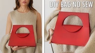 DIY ADORABLE HANDBAG TUTORIAL NO SEW  Cute Purse Bag Tote Idea [upl. by Pradeep]