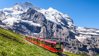 Jungfraubahn Train Ride from Grindelwald to Jungfraujoch  Switzerland [upl. by Stanfield]