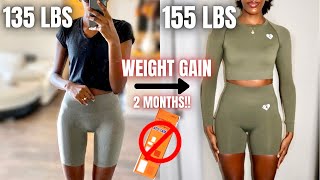 HOW TO GAIN WEIGHT FAST FOR SKINNY WOMEN FAST METABOLISM NO APETAMIN  My Weight Gain Journey [upl. by Carolynn160]