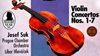 Mozart  The Violin Concertos n°1234567  Presentation Centurys recording  Josef Suk [upl. by Ayhdiv]