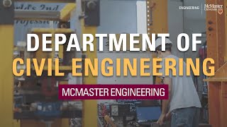 McMaster University Department of Civil Engineering [upl. by Annavoj295]