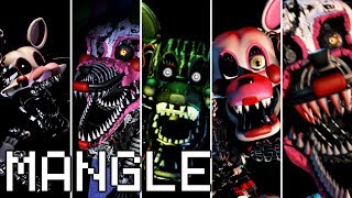 Evolution of Mangle in FNAF 20142018 [upl. by Ayel490]