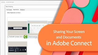 Sharing Your Screen and Documents in Adobe Connect [upl. by Mosira406]