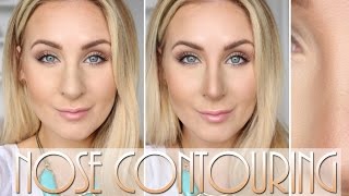 NOSE CONTOURING TUTORIAL  Sminka näsan mindre [upl. by Yelehsa779]