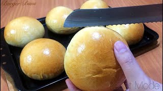 Make soft BURGER BUNS from Home Easy Recipe [upl. by Olympium]