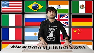 1 PIANO  15 NATIONAL ANTHEMS [upl. by Giovanni]