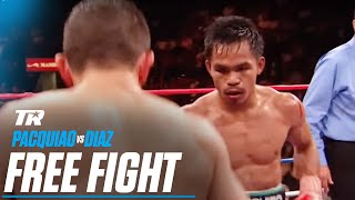 Manny Pacquiao vs David Diaz  FREE FIGHT [upl. by Dasha]