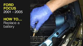 Ford Focus 2001  2005  Battery removal and refitting [upl. by Otes]