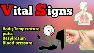 Vital signs  body temperature Pulse Respiration and Blood pressure [upl. by Armillia298]