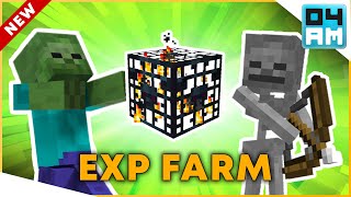 EASY Zombie amp Skeleton Mob Spawner XP Farm Tutorial  Minecraft 119 No Redstone V2 [upl. by Yecrad446]