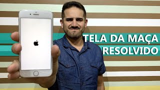 IPHONE TRAVANDO NA TELA DA MAÇÃ Como Resolver Solução [upl. by Thorbert]