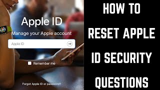 How to Reset Apple ID Security Questions [upl. by Dnana379]