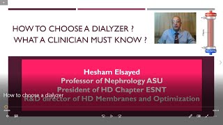 How to choose a dialyzer [upl. by Ainoloppa]