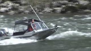 Wooldridge Alaskan outboard jet boat [upl. by Ttehc]