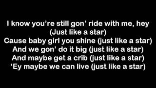 JCole  Like A Star Lyrics on Screen [upl. by Edgard239]