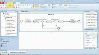 BPMN Tutorial  Part 1  Simple BPMN Workflow Business Process Modeling [upl. by Nevsa]