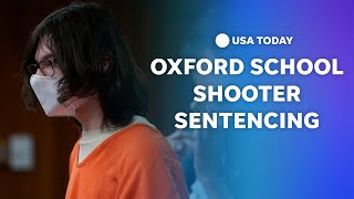 Watch Oxford school shooter Ethan Crumbley sentenced  USA TODAY [upl. by Gerger]