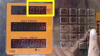 Level Weighing indicator  Calibration 1702  Weighing Scale decimal point setting [upl. by Mccowyn447]