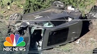 Tiger Woods Injured In Rollover Car Crash Undergoing Surgery  NBC News [upl. by Chilt]