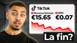 La Monétisation TikTok cest fini  URGENT [upl. by Ymmot]