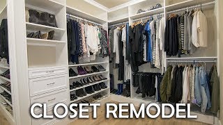 Walk In Closet Remodel DIY [upl. by Mirisola831]