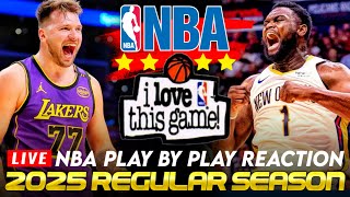 🔴LAKERS vs PELICANS │ 2025 NBA Basketball Game PlayByPlay Reaction amp Scoreboard [upl. by Goldi]