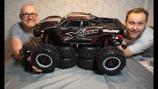 Traxxas XMAXX 8s Unboxing with Proline BADLANDS [upl. by Elreath796]