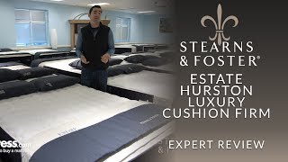 Stearns amp Foster Estate Hurston Luxury Cushion Firm Mattress Expert Review [upl. by Ariet]