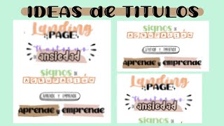 TITULOS BONITOS EN WORD  apuntes digitales [upl. by Ainoyek650]