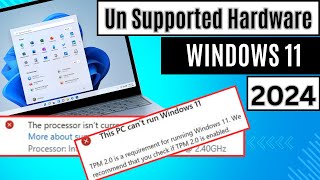 How to Install Windows 11 on Unsupported CPU amp TPM 12 [upl. by Toma]