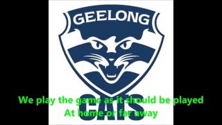 Geelong Cats theme song Lyrics  AFL SingALong [upl. by Hailey]