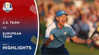 Highlights  Day 1  2023 Ryder Cup [upl. by Atinar31]