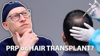 PRP vs Hair Transplant  Dr Gary Linkov [upl. by Bivins664]