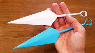 How To Make a Paper Kunai  Ninja Origami [upl. by Connor]