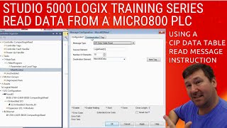 Messaging from Micro800 to Controllogix Compactlogix with MSG Message [upl. by Beilul]