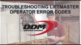 Troubleshooting LiftMaster Operator Error Codes [upl. by Okika]