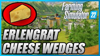 ERLENGRAT COLLECTABLES  Farming Simulator 22  All 12 Cheese Wedge Locations [upl. by Norvil]