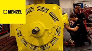 17 MW megawatt  2280 hp  big electric motor start [upl. by Onimixam]