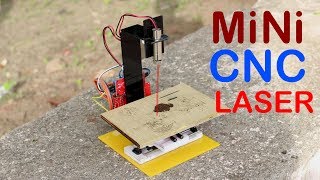 How to Make Mini CNC Laser Engraver at home [upl. by Favianus]