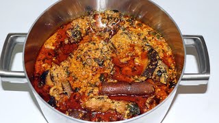 Cook With Me  Best Egusi Soup Recipe  How To Cook Egusi Soup amp Pounded Yam [upl. by Naitsihc148]