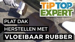 Plat Dak Herstellen met Vloeibaar Rubber [upl. by Ahker]