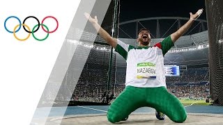 Nazarov wins historic gold in Mens Hammer Throw [upl. by Frances264]