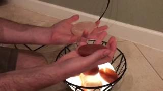 How to Heat Himalayan Salt Stones for Stone Massage [upl. by Elocan]