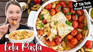 Feta Pasta  Ofen Rezept das viral ging  der Tiktok Foodtrend [upl. by Aitnic]