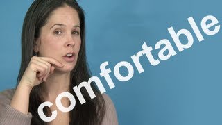 How to Pronounce COMFORTABLE  AMERICAN ENGLISH PRONUNCIATION [upl. by Adnawot]