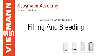 Filling and Bleeding Vitodens 100W B1HA amp B1KA [upl. by Assetniuq812]